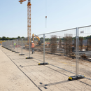 Light Gray 40 x Heavy Duty Anti-Climb Temporary Fencing Panels for Security