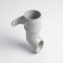 Traditional Aluminium Downpipe Shoe 76mm Diameter — RAL 7035