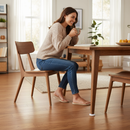 Premium 25mm Nail-in Felt Pads - Pack of 8 Round Floor Protectors for Wooden Furniture Legs