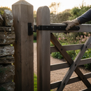 Premium Heavy Duty Cranked Hook & Band Gate Hinges 300mm - Durable and Reliable for Large Wooden Gates and Barn Doors