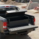 Gray Heavy Duty Truck Storage Box - Secure Tool Vault with Gas Struts