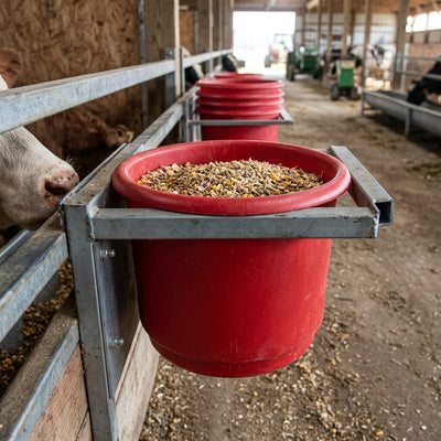 Stackable Feed Bucket 35L Food Grade Polyethylene