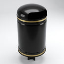 40 Litre dome top post mounted steel litter bin (view 2)