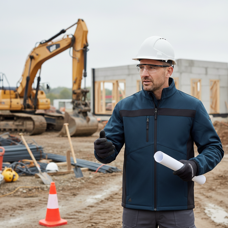 Gray Premium Softshell Jacket for All Weather Protection