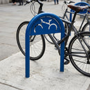 Trombone Cycle Stand with Signage – Galvanised Steel