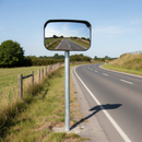 Rosy Brown Heavy Duty Galvanised Traffic Mirror Post - 76mm Diameter for Secure Installation