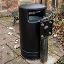 100 Litre Plastic Litter Bin with Galvanised Liner
