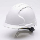 Vented Industrial Safety Helmet White – HDPE Shell EN397 (view 2)