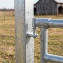 Galvanised 4" x 4" Square Hang Post for 45" Gates