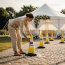 Rosy Brown High-Visibility 500mm Wedding Cone - Professional Quality Traffic Safety