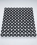 M6 Stainless Steel Washer for Moulded Gutter Direct Fix Brackets (100 pack) — Textured Black
