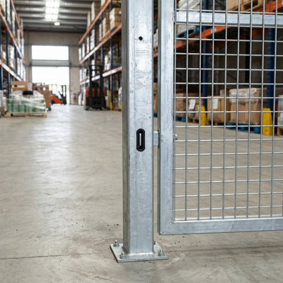 4" x 4" Galvanised Dual Slam Post for 180° Applications
