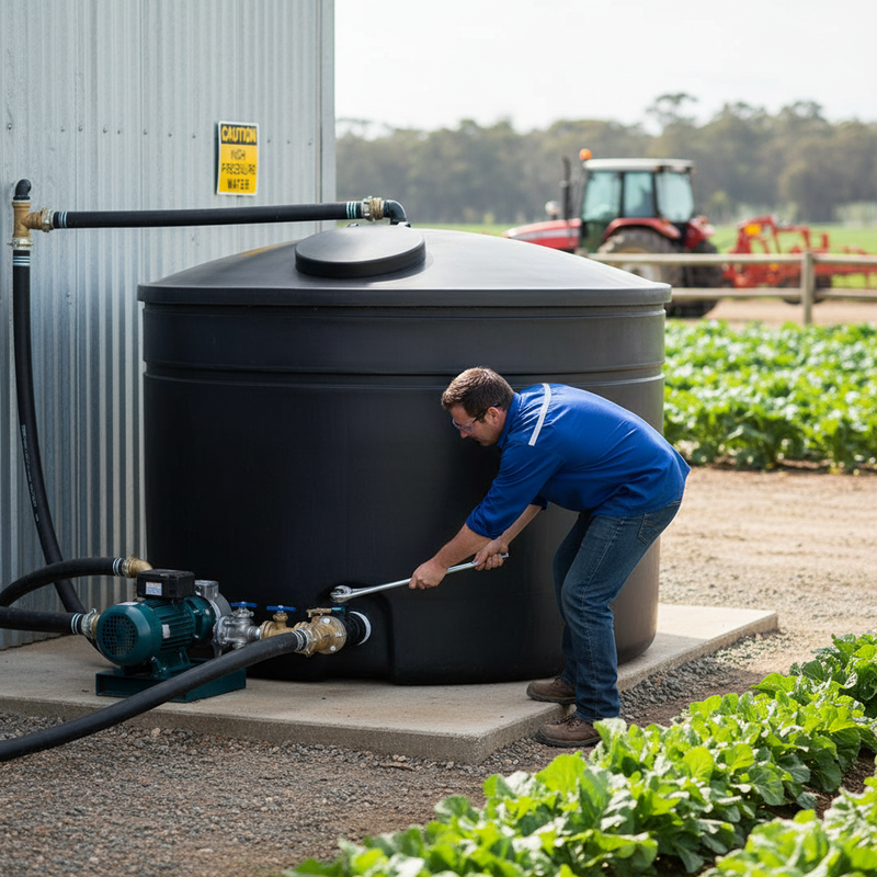 Dark Slate Gray 5300 Litre Premium Total Access Water Tank - Robust Design