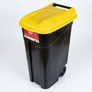 80 Litre Wheeled Waste Bin with Rear Handle and Axle (view 2)