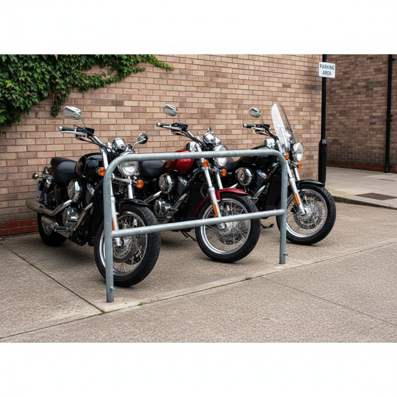 Rosy Brown Heavy Duty Motorcycle Security Barrier for Ultimate Theft Protection