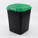 50L Polypropylene Animal Feed Storage Bin with Clip Lid (view 2)