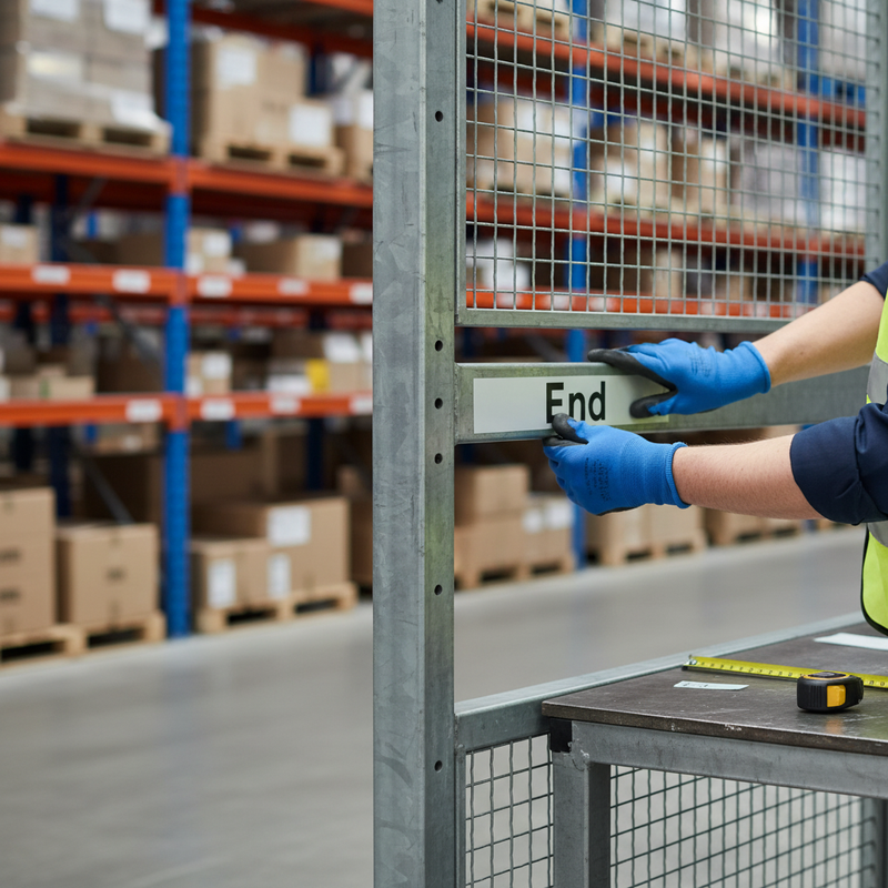 Light Slate Gray Premium End Supplementary Plate for Road Works Signage