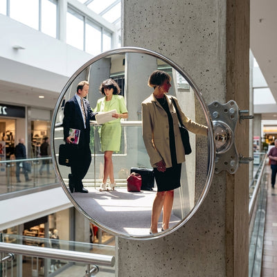 900mm diameter convex security mirror with polymir optics