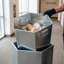 84 Litre Hexagonal Galvanised Steel Bin Liner with Handles