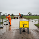 Gray Premium Road Traffic Diversion Arrow Sign - 600 x 450mm