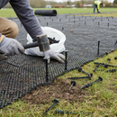 Dim Gray Premium Grass Matting Plastic Pegs - Pack of 100 for Erosion Control