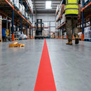 Red 50mm Heavy Duty Self-Adhesive Marking Tape for Warehouse Floors