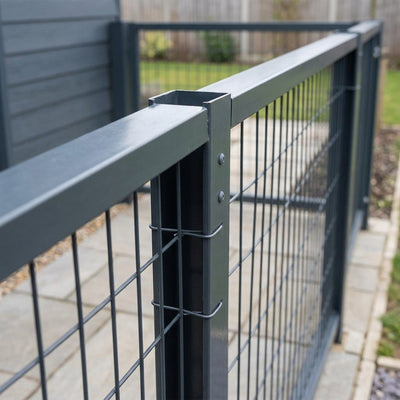 U Channel Post 3m Anthracite Grey 52mm x 30mm