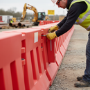 Rosy Brown Durable End Unit for Heavy Duty Barrier Connections