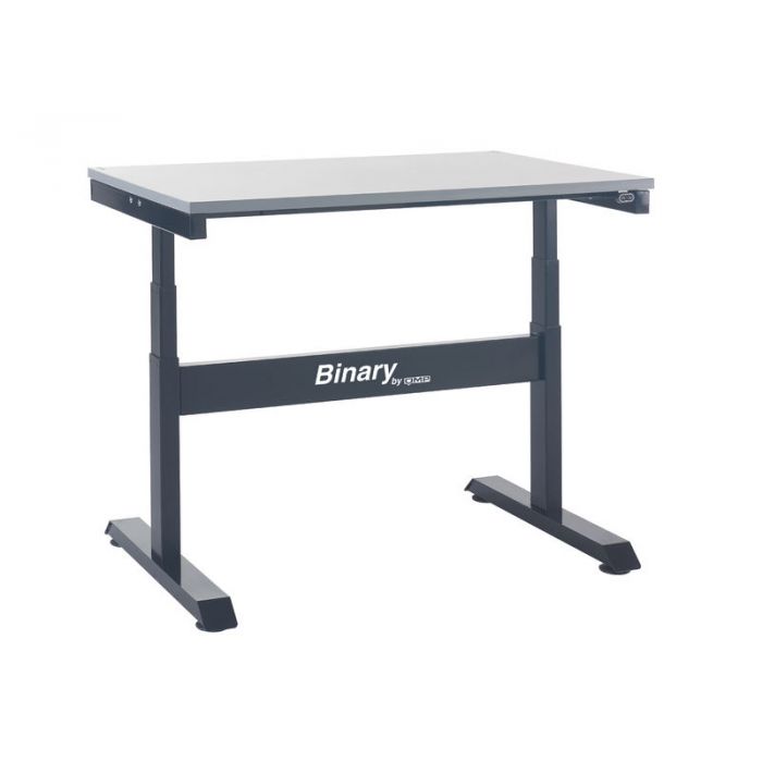 Light Gray Binary Electric Adjustable Height Workbench