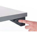 Light Gray Binary Electric Adjustable Height Workbench