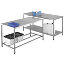 Dark Gray Stainless Steel Workbenches
