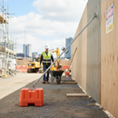 Rosy Brown Heavy Duty Hoarding Panel Brace Arm for Temporary Fencing Systems