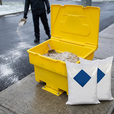 200 litre grit bin with 200kg de-icing salt winter pack