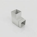 Flush Joint Aluminium Downpipe Bend 72x72mm — RAL 7035 / 92.5 Degrees