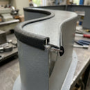 Steel-Reinforced Grip Edge Trim 15x12mm for 6-8mm Panels - 50m PVC