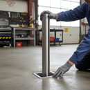 Light Slate Gray Heavy Duty Removable Steel Ground Post - 500mm Height