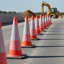 Dark Gray Premium Replacement Reflective Cone Sleeve - 460mm to 1000mm