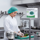 Gray Premium Disposable Mob Cap Box of 1000 - Green Hair Net