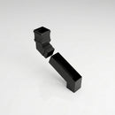 72x72mm Aluminium Adjustable Swanneck Offset — Textured Black