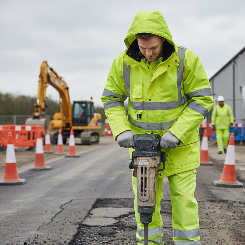Dark Gray High-Performance 7-in-1 Waterproof Jacket & Bodywarmer - Saturn Yellow