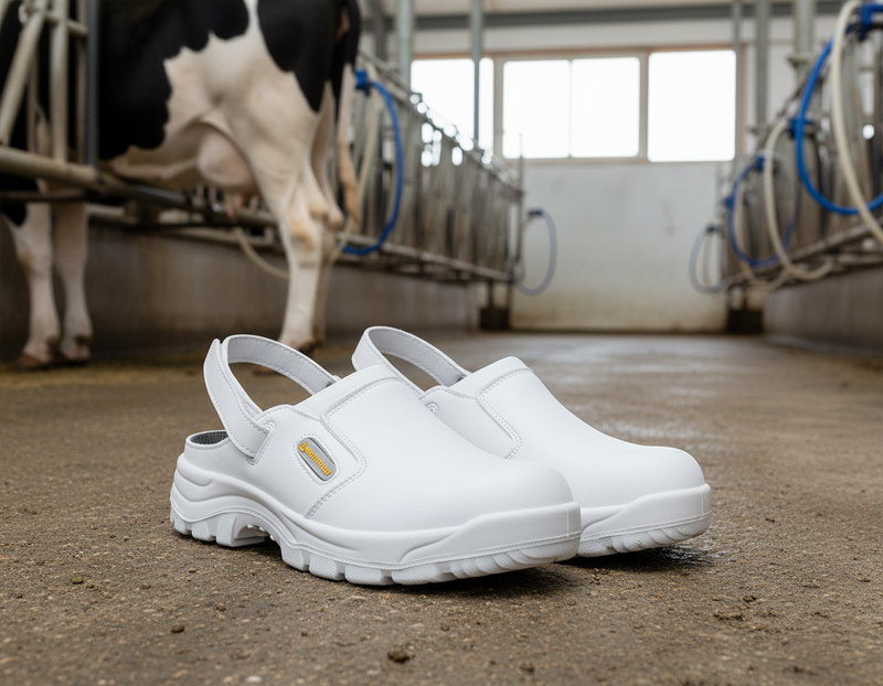 Dim Gray Professional Agro Type Workwear Clogs for Comfort and Protection