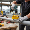 Dark Slate Gray Heavy Duty PVC Drain & Soil Pipe Chamfer Tool with Precision Cutting Blades