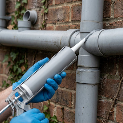 380ml Grey Silicone Sealant for Rainwater Pipe Joints