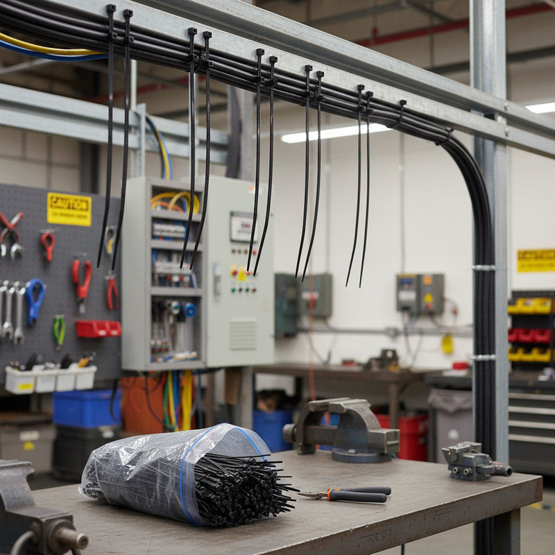 Dark Slate Gray Heavy Duty Cable Ties 200 X 4.8mm (Pack of 100) - Premium Quality