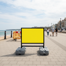 Light Gray Customizable Premium 1050 x 750mm Rectangular Sign