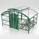 2325 x 5500mm cycle shelter with canopy, 16–48 bike capacity (view 2)