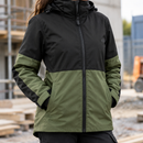 Khaki Green/Black EN 342/EN 343 Women's Waterproof Thermal Coat (view 2)