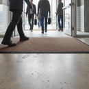 Dark Gray Premium Ribbed Entrance Door Mat for Indoor Use