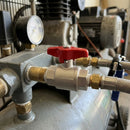 1/4" BSP Female x 1/4" BSP Female Plated Brass Ball Valve