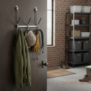 Premium Triple Over Door Coat Rack with 3 Double Hooks and Polished Finish for Efficient Organization